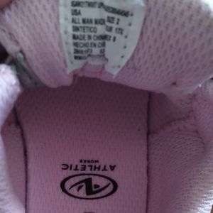 Baby pink and grey sneakers size 2